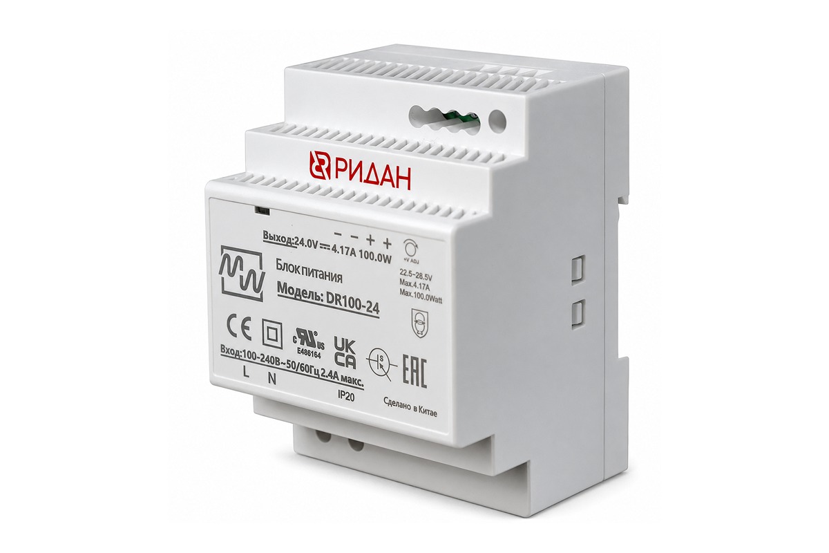 Блок питания Ридан DR100-24 187F2116R, 24 В
