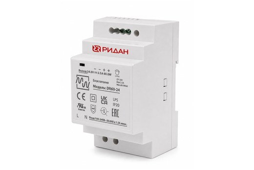 Блок питания Ридан DR60-24 187F2115R, 24 В