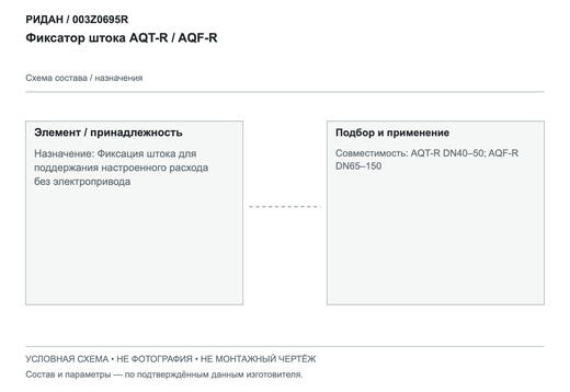 Фиксатор штока AQT-R / AQF-R — Ридан 003Z0695R