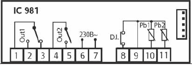 Электронный регулятор Eliwell IC28DI0TWD781