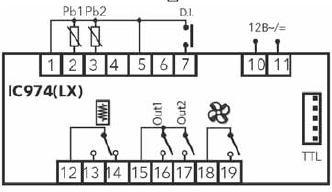 Электронный регулятор Eliwell IC24DI0XAD300