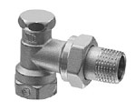 Клапан регулирующий угловой, двойной регулировки, PN10, DN15, kvs 0..3.0