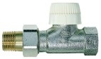 Клапан типа V с настройкой пропускной способности( V2000VS), Ру 10, 130 С, dPmax=1бар, никелированная красная бронза, прямой 3/8", Kvs 0.75, NF