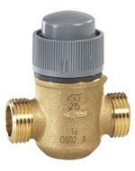 Линейный клапан 2-х ходовой, PN16, плоское уплотнение, VSxF 3/4", DN20, Kvs 2.5, 2.5мм, 2…120 °C
