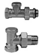 Запорные клапаны Venus (V340), Ру 10, 120 оС, никелированная латунь прямой, 1/2'', DN15, Kvs 0,68