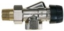 Клапан типа BB, с ограничением расхода (серия V2000BB), Ру 10, 130 С, dPmax=1бар, никелированная красная бронза, осевой 3/8", Kvs 0.62