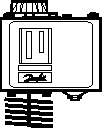 Термостат накладной KP68, однополюсный, перекидной, IP30, -5 - 35 °C, датчик 40x30 мм, автосброс, настраиваиваемый тип, B