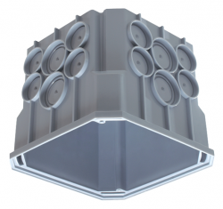 Монтажная коробка BetonBox для установки датчиков PlanoCentro,  для монолитных потолков, 115x115x100 мм