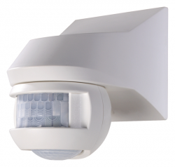 Датчик движения LUXA 101-180 white, белый, настенный, угол 180°, зона обнаружения до 12 м, IP 54
