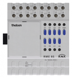 Модуль расширения RMG 8 S KNX, 8-канальный, для базового модуля RMG 8 S KNX, монтаж на  DIN рейку, IP 20